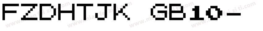FZDHTJK GB10字体转换